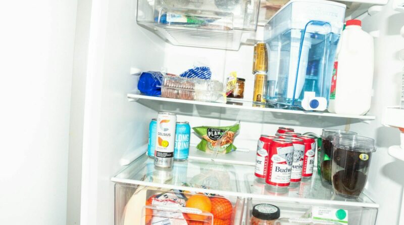 a refrigerator filled with lots of food and drinks